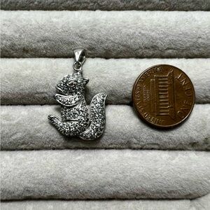 Silver Squirrel Pendant